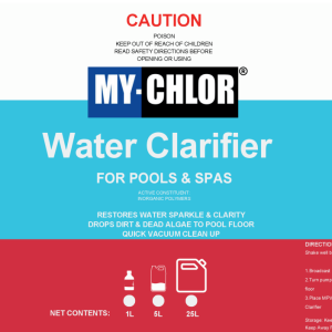 MY-CHLOR Pool Clarifier – Achieve Brilliant, Sparkling Water – Improves Filter Performance & Efficiency – 1KG